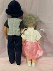 Lot Of 2 Vintage Fiber Create A Craft 16   Boy And 15   Girl Darice Dolls