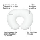 Boppy Original Nursing Pillow Liner  Bright White  Machine Washable And Wipeable