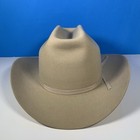 Vtg 1960 s-70 s Stetson Range Silver Belly 3x Beaver Cowboy Western Hat Sz 7 Euc