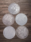 Lots Of 5 Morgan 1878-1921 Silver Dollar Mixed Dates Uncirculated Us Coin