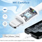 Iphone Charger Cord  apple Mfi Certified  Usb C To Lightning Cable 10ft Whtie