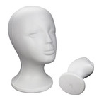 Mannequin Head For Wigs Foam Female Model Head Glasses Hat Hairpieces Display Ho