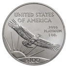 1 Oz American Platinum Eagle Coin  100 Bu - Random Year