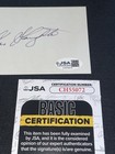 Enos Slaughter Signed 3x5 Index Card Jsa Coa Cardinals Yankees