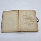 Vintage Photo Album Floral Embossed Scrapbook Memory Book W  Clasp Antique Style