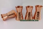 Copper Double Jigger 1   2 Oz  Bar Cocktail Measuring Liquor Jigger 4 Piece Sets