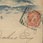      1896 Summer Carnival Halifax  Ns Squared Circle Advertising Patriotic Cover