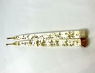 2 Vintage 1960s Clear Lucite 8    Taper Candles Gold Flakes Mid Century Home Decor