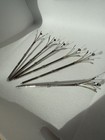 6 Antique Mechanical Sterling Silver Swizzle Sticks 