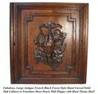 Antique Victorian 25  Architectural Furniture Door  Panel  Hunt Theme Game Bird
