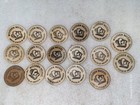 Lot Of 17 Royal Donut Danville Illinois Wooden Nickel Tokens