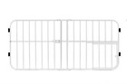 Mini Tuffy Metal Pet Gate  38  W X 18  H  Includes Small Pet Door  White