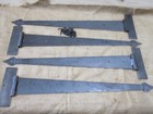4 Huge Strap T Hinges 24  Tee Hand Forged Gate Barn Rustic Medieval Iron Large