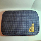 Handmade Placemats Set Of 6 Cat kitten Blue Plaid Pretty New 18  X 12 