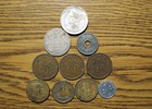 Lot Of 10 Old Coins Collection From All Over The World Including Silver