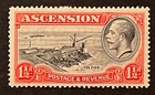 Travelstamps  1934 Ascension Stamps Sg 23 - 14 Perf - Kgv - Mint Mogh