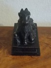 Vintage Bronze Nandi Bull Statue Hindu Shiva Sacred Cow Sculpture Figurine