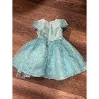 Disney Frozen Elsa Dress Girls Size 4 Blue Sparkle Princess Costume Party