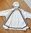 Adidas Sport Id 2-in-1 Hooded Windbreaker Climalite Liner White Kids Xl Mens S