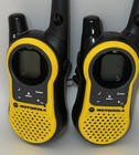 Motorola Talkabout Mh230r 2-way Radio Walkie Talkie Pair W  Dual Charger Yellow