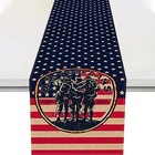  Memorial Day Table Runner Patriotic Soldier Usa Stars And Stripes Veterans 