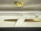 Vintage Caran D ache Geneve Gold Plated Credit Suisse Ballpoint Pen W  Case Ds74