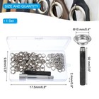 3 8  Grommet Tool 1 Set Eyelet Tool Belt Puncher For Tarp Ring  Silver White