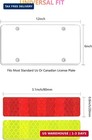 License Plate Covers - 2 Pack Clear Flat License Plate Protector  Heavy Duty Ubr