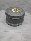 Antique 1930s Vanity Powder Puff Wind Up Music Box 