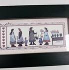 Barbara Bourgeau-richard   s Framed Art Print Market Day 90s 8 5x22 5 Signed