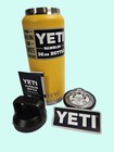 Yeti  Alpine Yellow 36 Oz Rambler Bottle W Chug Cap    new  Dents   Scratches