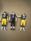 Mcfarlane Nfl Playmakers 2012  Aaron Rodgers   Joe Flacco Posable 4  Figure Lot