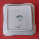 Vtg Square Ritz London Hotel Porcelain Ashtray Catchall Made In France Pillivuyt