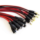 5 50pcs 5 5 X 2 1mm Male Female Plugs 12v Dc Power Pigtail Cable For Cctv Camera