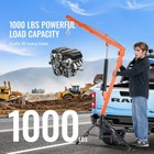 Hydraulic Pickup Truck Crane Hoist Crane 1000 Lbs 360   Swivel Hoist Lift