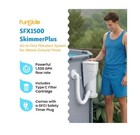 Funsicle 1500 Gallon Skimmerplus 2-in-1 Filter Pump System For Above Ground Pool