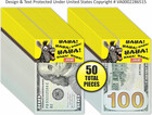 Funny  100 Gag Realistic One Hundred Dollar Bill Joke Kit Of 50 Pieces