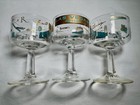 3 Vintage Las Vegas Glasses Casino Hotels Sands Desert Inn Stardust Flamingo