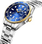 Mens Watches Stainless Steel Waterproof Watch For Men   Analog Quartz Watch