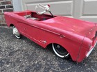 Vintage Ford Mustang Pedal Car Red Classic 1960s Hot Rod Shelby Parts