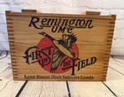 Remington Umc First In Field Wooden Crate 12 Ga Ammunition With Sliding Lid