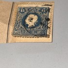 1858-1862 Austria Lombardy-venetia 15 Soldi Blue Used Stamp