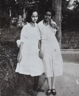 Pretty African American Black Girls Women Holding Hands C1915 Snapshot Photo