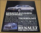 1984 Renault Alliance Print Ad 1983 Car Auto Automobile Advertisement Vintage