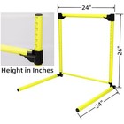 Adjustable Speed Hurdles Set 12 To 26 Inch Height Lightweight Portable Training