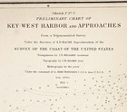 1852  Key West Harbor - Florida Map Original Boca Grande Nautical Chart