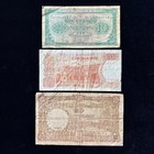 Vintage Banknote Set Belgian Francs Belgas Royal Portraits Bilingual Lot 3pc