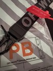 Off-white Black Logo Strap Key Chain W  Clip  Detachable Nylon metal