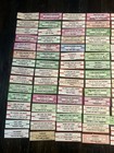 Large Lot Of 150 Original Jukebox 45 Record Title Strips  dd19