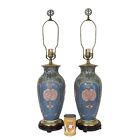 Pair Of Vintage Chinoiserie Table Lamps Asian Mid Century Modern